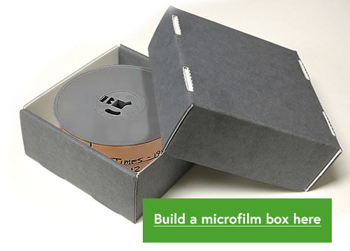 Microfilm storage box